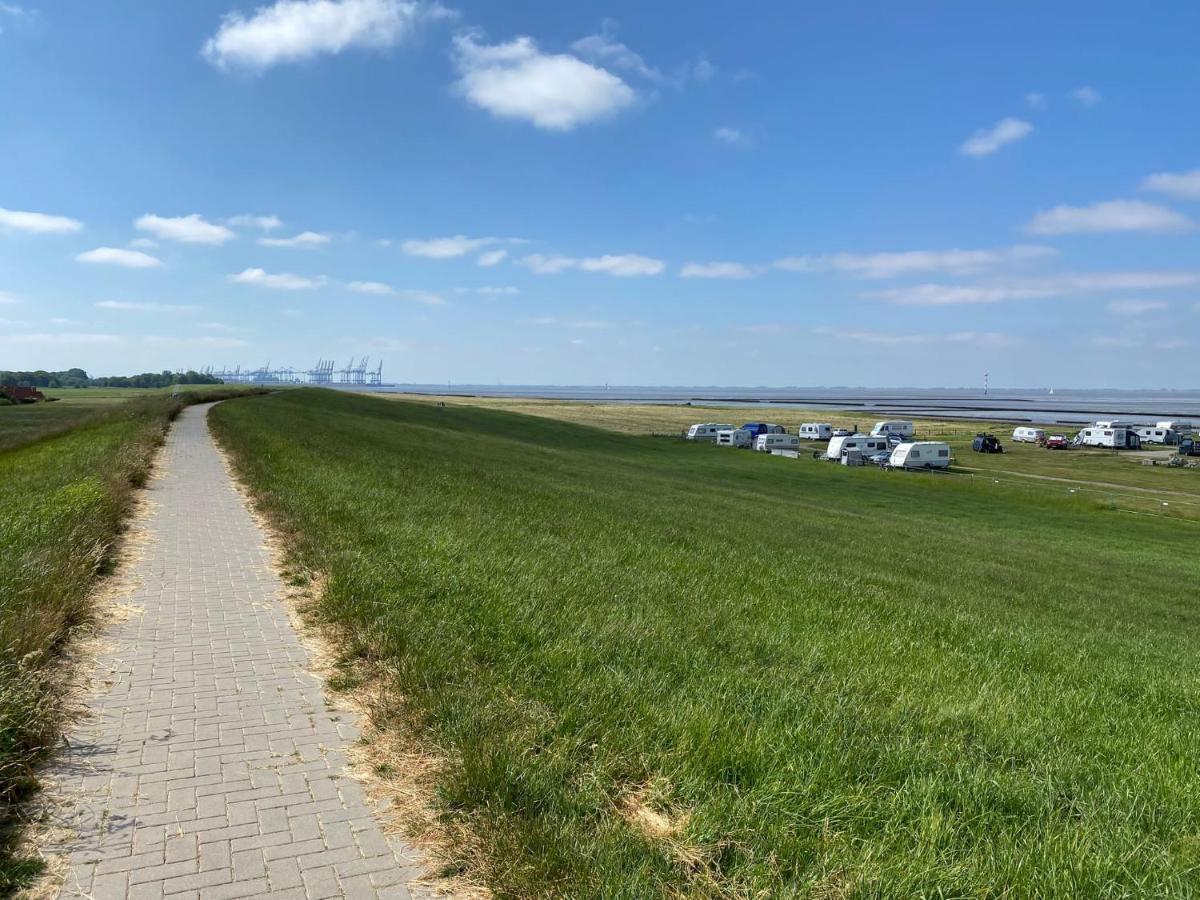Ferienhaus Wieden Am Deich Wurster Nordseekuste Bagian luar foto